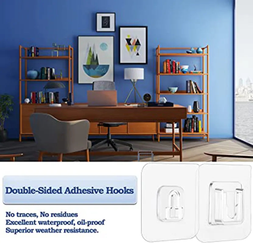 Double-Sided Adhesive Wall Hooks – Alomaris